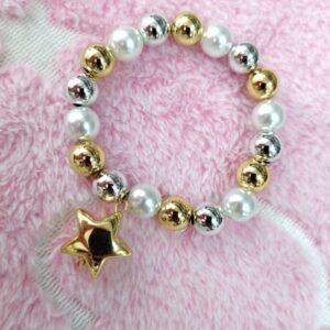 Pulsera De Perlas Dije Estrella