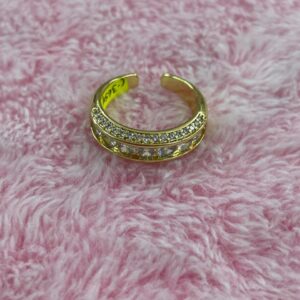 Anillo Diamantes Dorado
