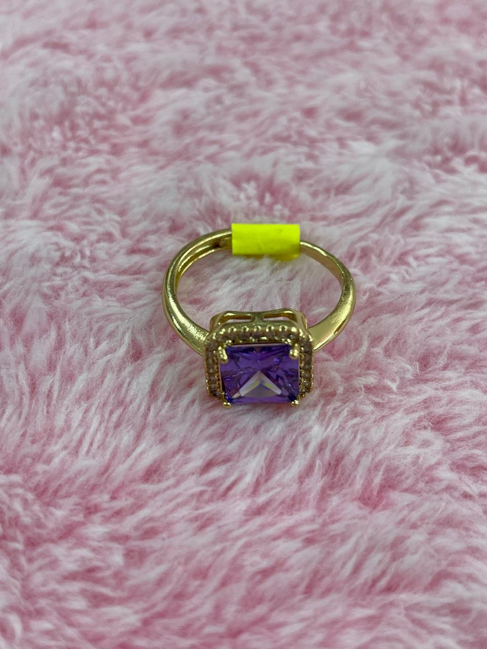 Anillo Diamante Morado
